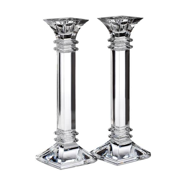slide 2 of 3, Marquis by Waterford Treviso Candlestick 25cm 10in, Set of 2