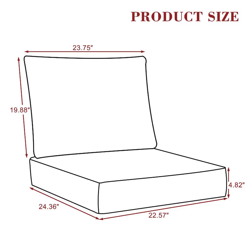 Outdoor Seat Cushions Patio Set Chair Cushions