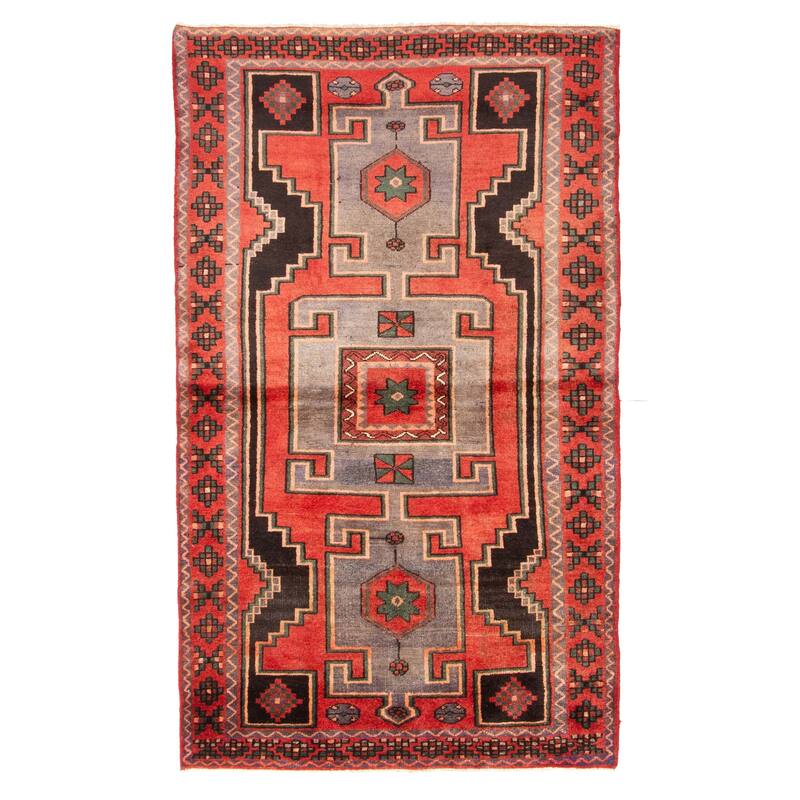 ECARPETGALLERY Hand-knotted Konya Anatolian Red Wool Rug - 4'0 x 6'10