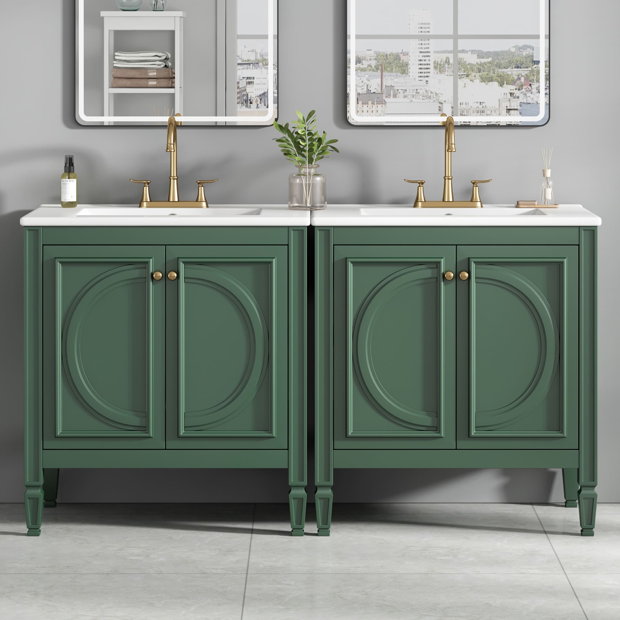 Christopher Knight Home - Alice Wooden Storage Bathroom Vanity with Sink