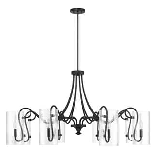Calgary 8-Light Chandelier in Matte Black