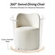 preview thumbnail 7 of 19, HULALA HOME Amalia Modern 21.5"W Ergonomic 360° Swivel Dining Chair with Curved Backrest Set of 4
