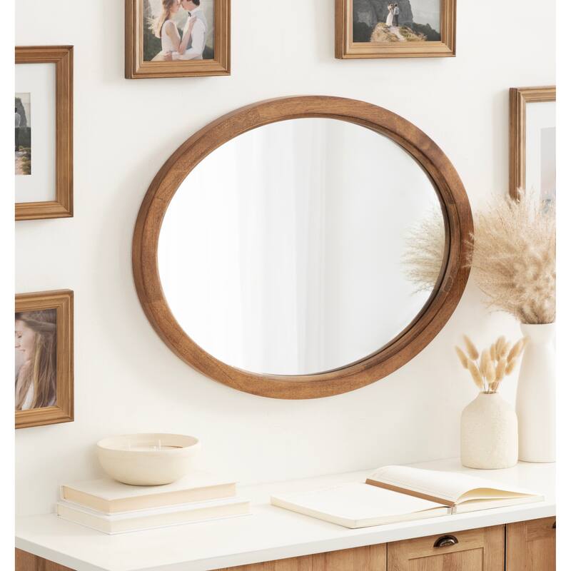 Kate and Laurel Hogan Oval Framed Wall Mirror