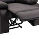 preview thumbnail 41 of 79, Vegan Leather Upholstered Push Back Manual Recliner Chair