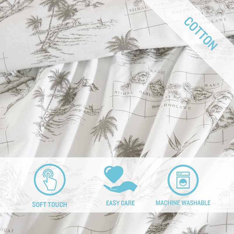 Tommy Bahama Cotton Printed Sheet Sets and Pillowcase Pairs