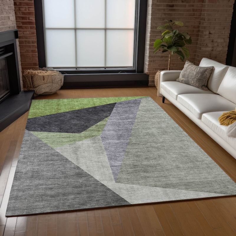 Machine Washable Indoor/ Outdoor Chantille Contemporary Dimensions Rug