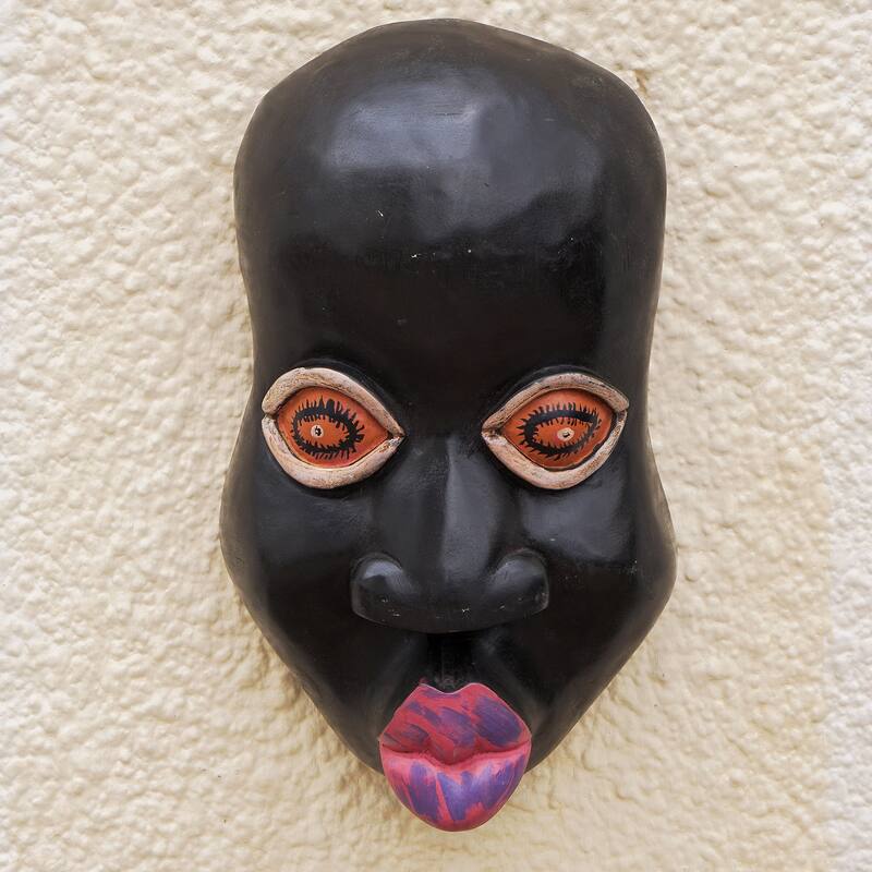 Novica Handmade Kisses African Wood Mask