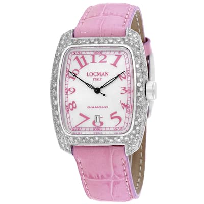 Locman Women's Diamond Mother of Pearl Dial Watch - 488MOPPK2DC/PK - Mother of Pearl - 6 (36)