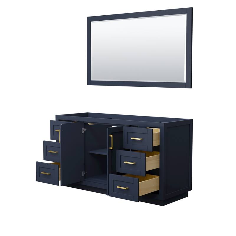 Miranda Bathroom Vanity Cabinet, 58-Inch Mirror