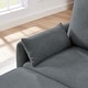 preview thumbnail 37 of 49, 77.36" L Shaped Sectional Sofa with Side Storage Pocket and Reversible Ottoman