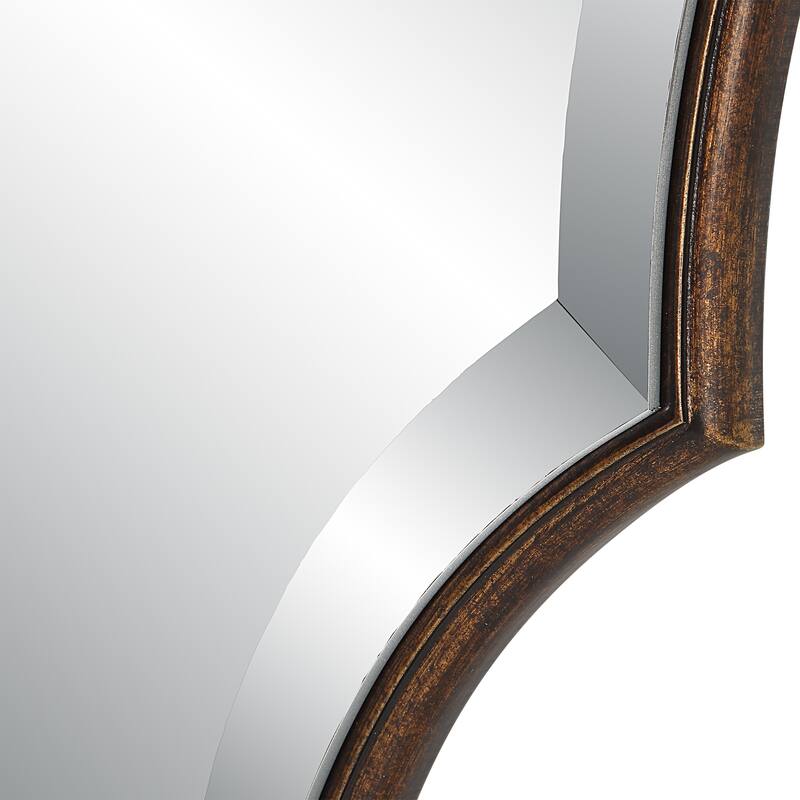 27.85 x 42 in. Brown Novelty Mirror - 27.85" W x 42" H x 0.63" D