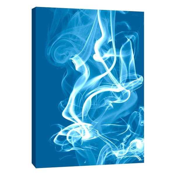 PTM Images 9-108440 PTM Canvas Collection 10" x 8" - "Cyan Smoke" Giclee Abstract Art Print on Canvas