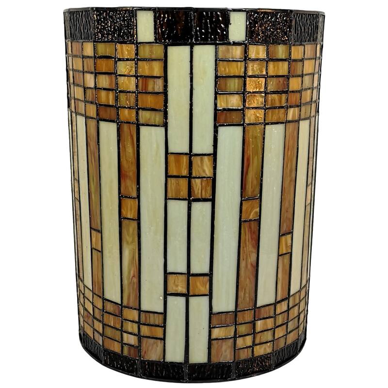 Tiffany Style 2-light Geometric Wall Sconce AM1077WL10B Amora Lighting