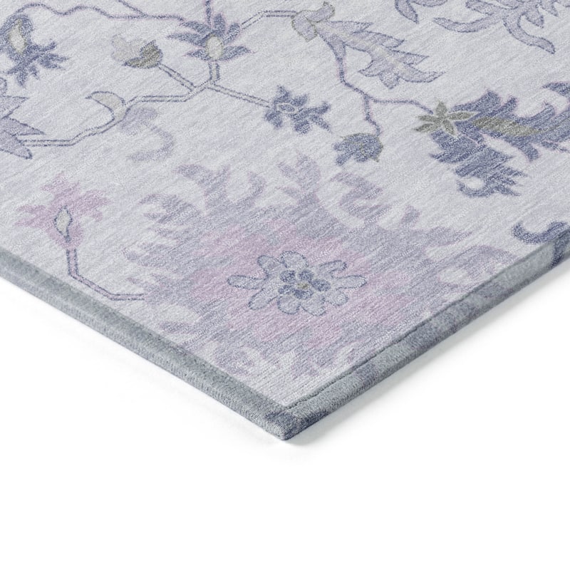 HomeRoots Floral Transitional Rectangle Outdoor Rug