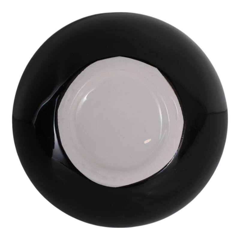 Sleek Magic 8 Ball Round Pencil Cup Storage - 4", Black & White - 4.0"