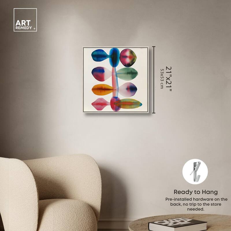 Chromatic Column Canvas by Art Remedy