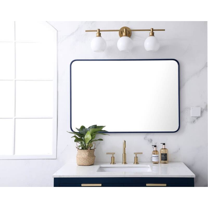 Elegant Lighting MR802740 Evermore 40" W x 27" H Contemporary