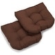 preview thumbnail 14 of 12, 19-inch Twill U-shaped Chair Cushion (Set of 1, 2, or 4) - 19 x 19