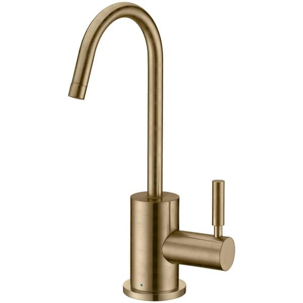 slide 2 of 9, Whitehaus Forever Hot Point of Use Modern Cold Water Drinking Water Antique Brass