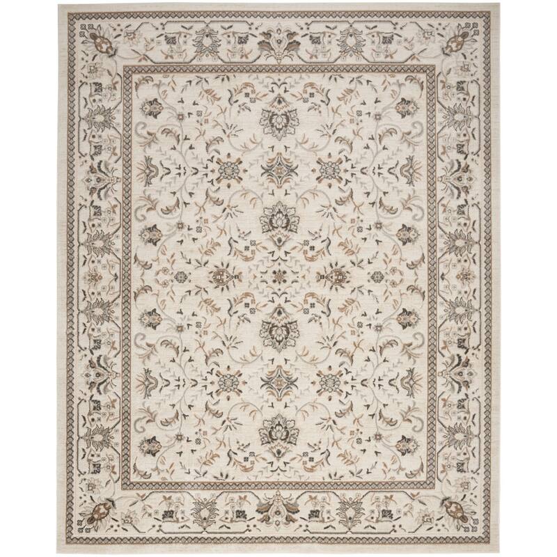 Bazo Distressed Floral Area Rug By HomeRoots - 144