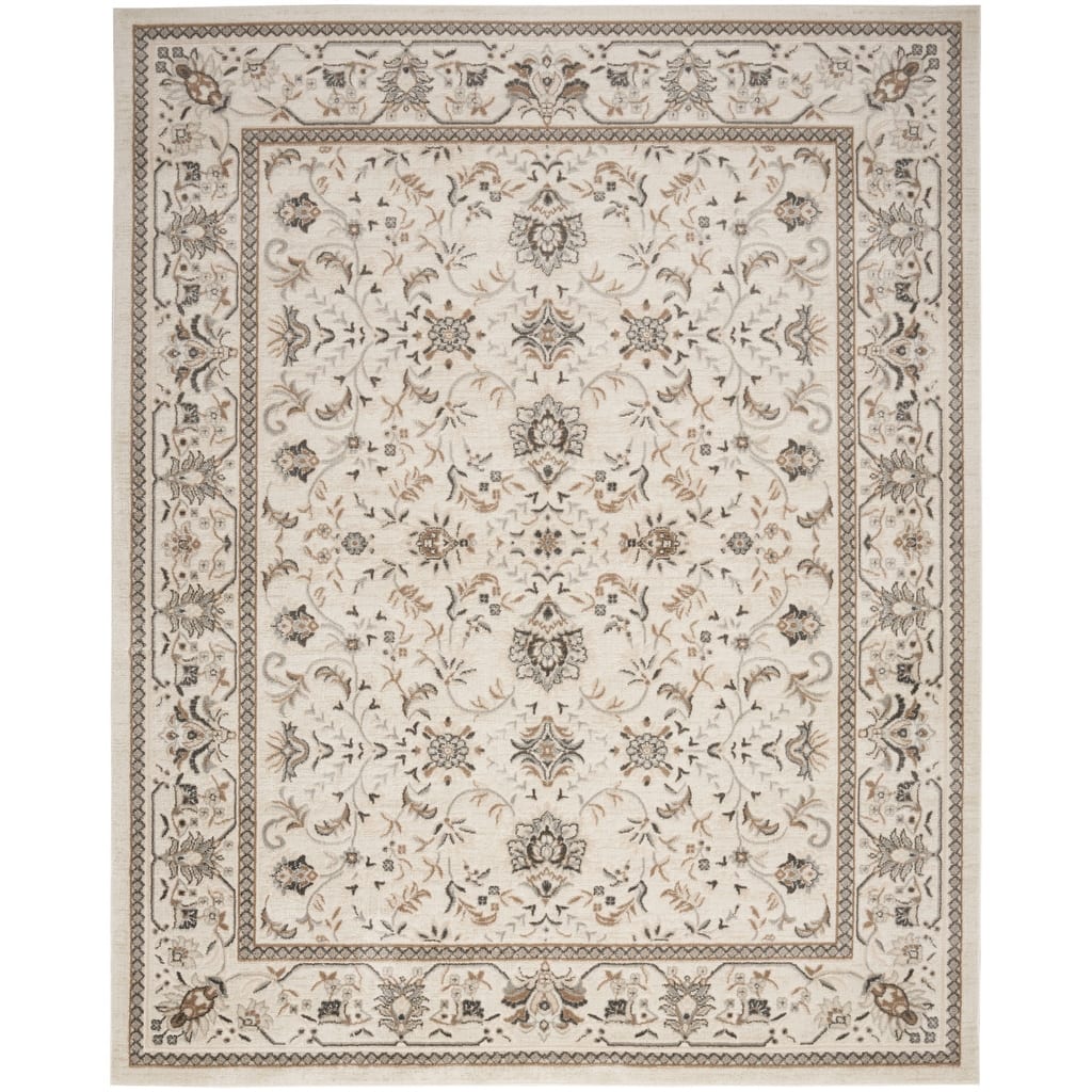 Bazo Distressed Floral Area Rug By HomeRoots - 144