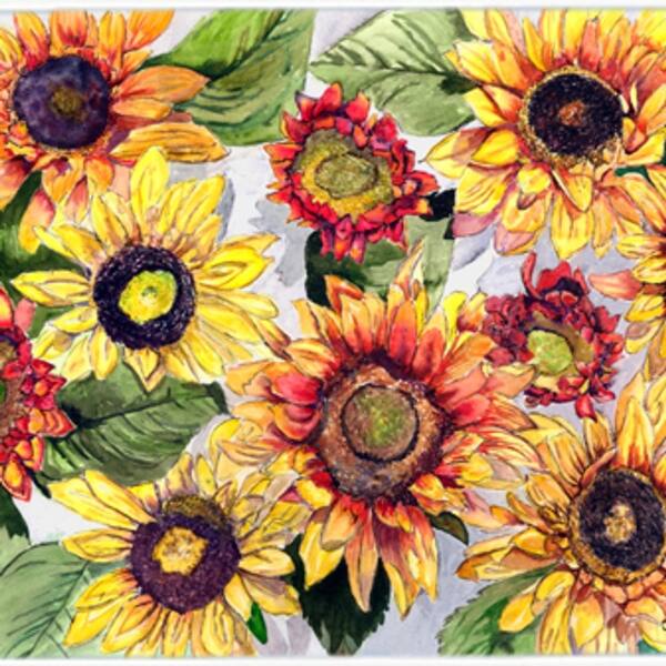 Shop Carolines Treasures 8766jcmt 24 X 36 In Sunflowers Kitchen