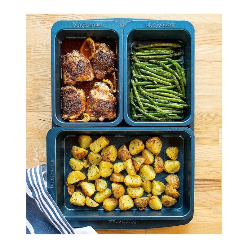 Blue Jean Chef 4-Piece Sheet Pan Dinner Set Refurbished