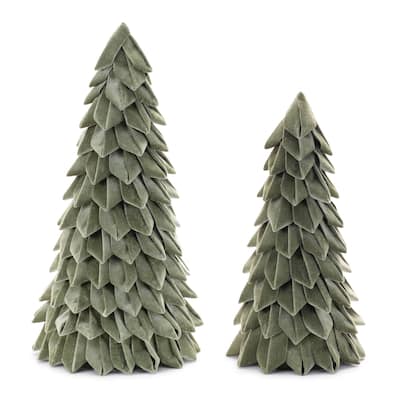 Fabric Pine Tree (Set of 2) - N/A
