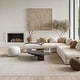 preview thumbnail 7 of 20, Nourison Nordic Indoor only Cream / Ivory Abstract Area Rug 6' x 9' - Ivory - Rectangle