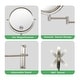 preview thumbnail 19 of 20, 8 inch Double-Sided Framed Wall Mounted Magnifying Bathroom Mirror