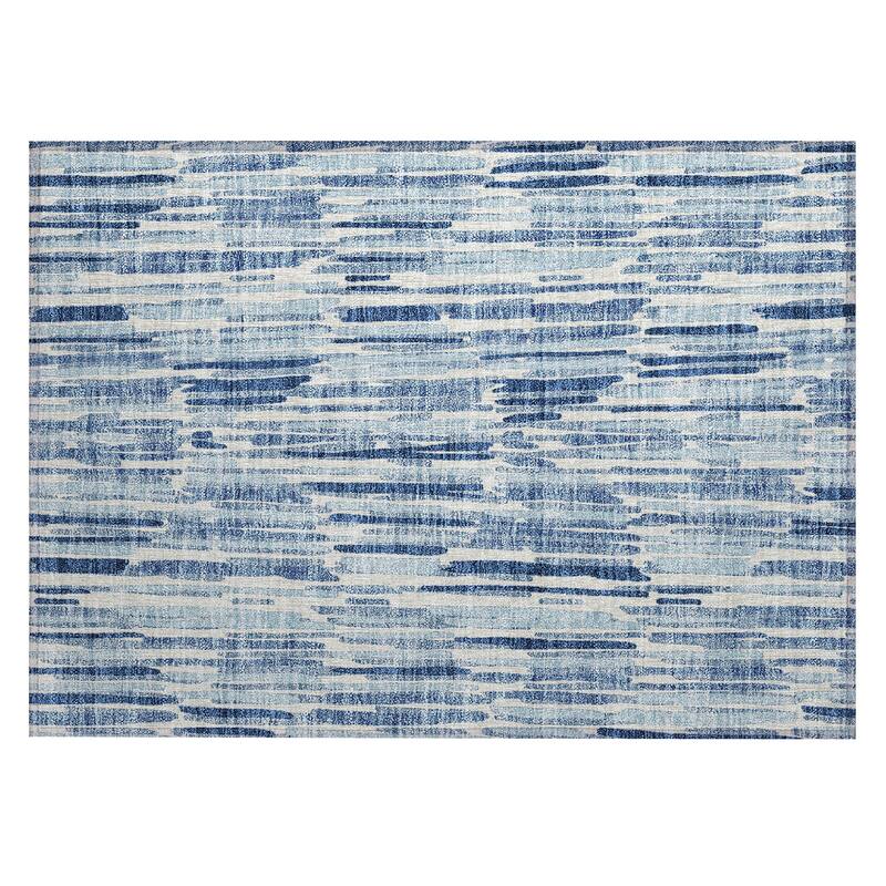 Machine Washable Indoor/ Outdoor Chantille Abstract Watercolor Rug