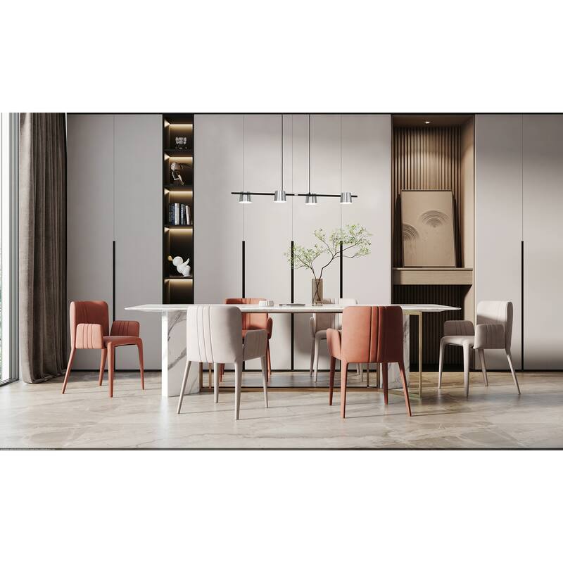 Altamira - 4-Light Linear Pendant - Structured Black Finish - Matte Nickel Shade