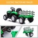 preview thumbnail 17 of 25, Kids Electric Excavator Tractor with 12V Battery, Dual Motors, Trailer, USB, and Remote Control - Fun for Ages 3-8