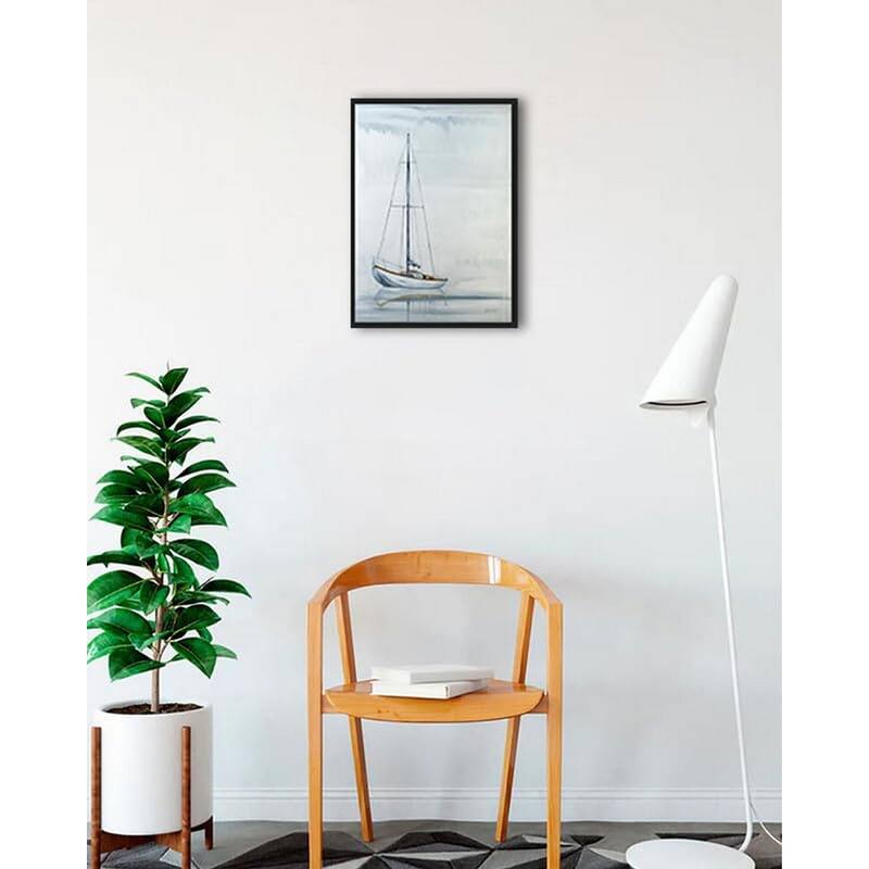 Sail On The Horizon Framed Poster - 18 x 24 Inch - Black