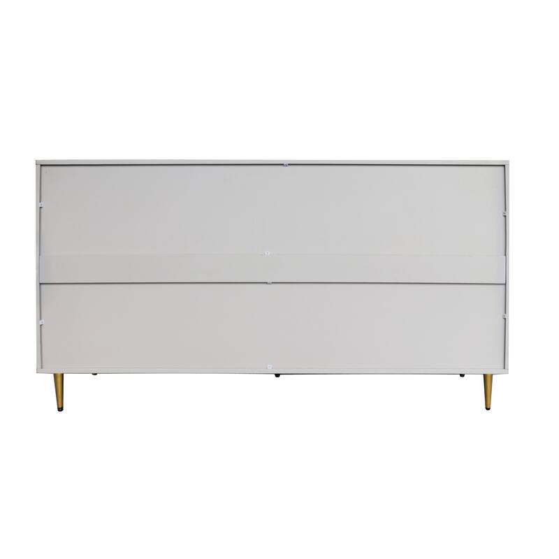 60 Inch Modern Sideboard with 4 doors and Adjustable Shelves