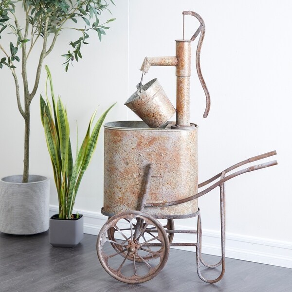 Brown Iron Farmhouse Fountain 44 x 31 x 16 - 31 x 16 x 44. Opens flyout.