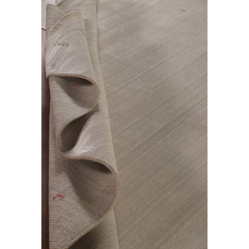 Tribal Gabbeh Oriental Area Rug Hand-Knotted Wool Carpet - 8'1" x 9'9"