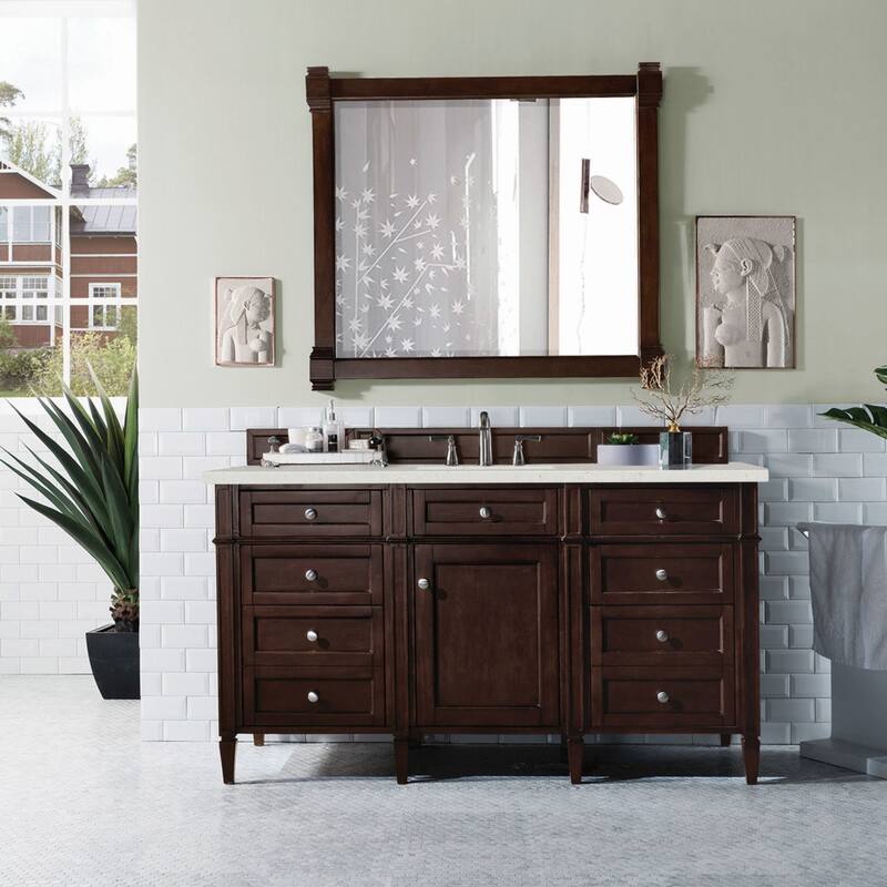 James Martin Vanities 650-V60S-3LDL Brittany 60" Single Basin Poplar