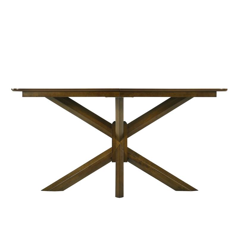 CraftPorch Simple Rustic Wooden Dining Table