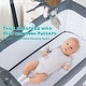 preview thumbnail 5 of 8, Gymax Portable Baby Bed Side Crib Height Adjustable W/ Music Box & - See Details
