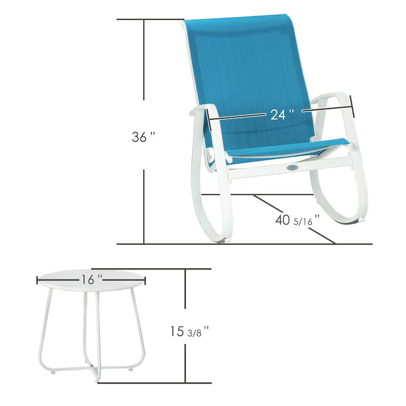 Kozyard Outdoor Contemporary Patio Rocking Sling Chair