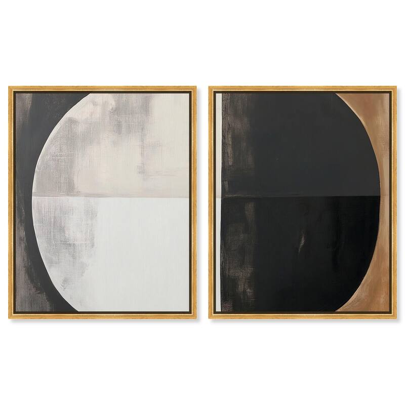 Woodland Whisper I Canvas Set of 2 by Art Remedy - 24" x 30" - Gold