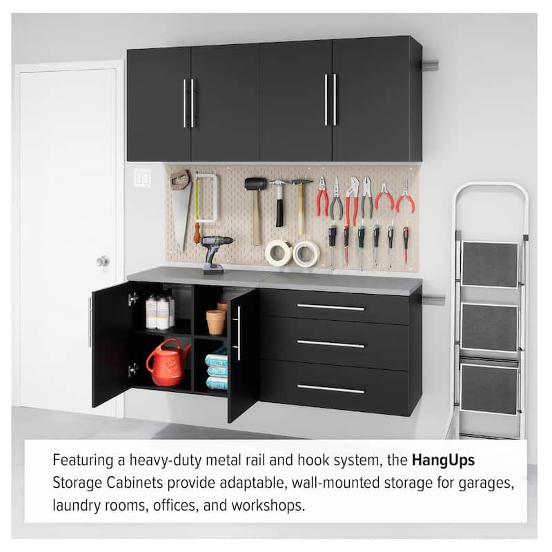 Prepac 36" HangUps Large Storage Cabinet Shelves and Doors