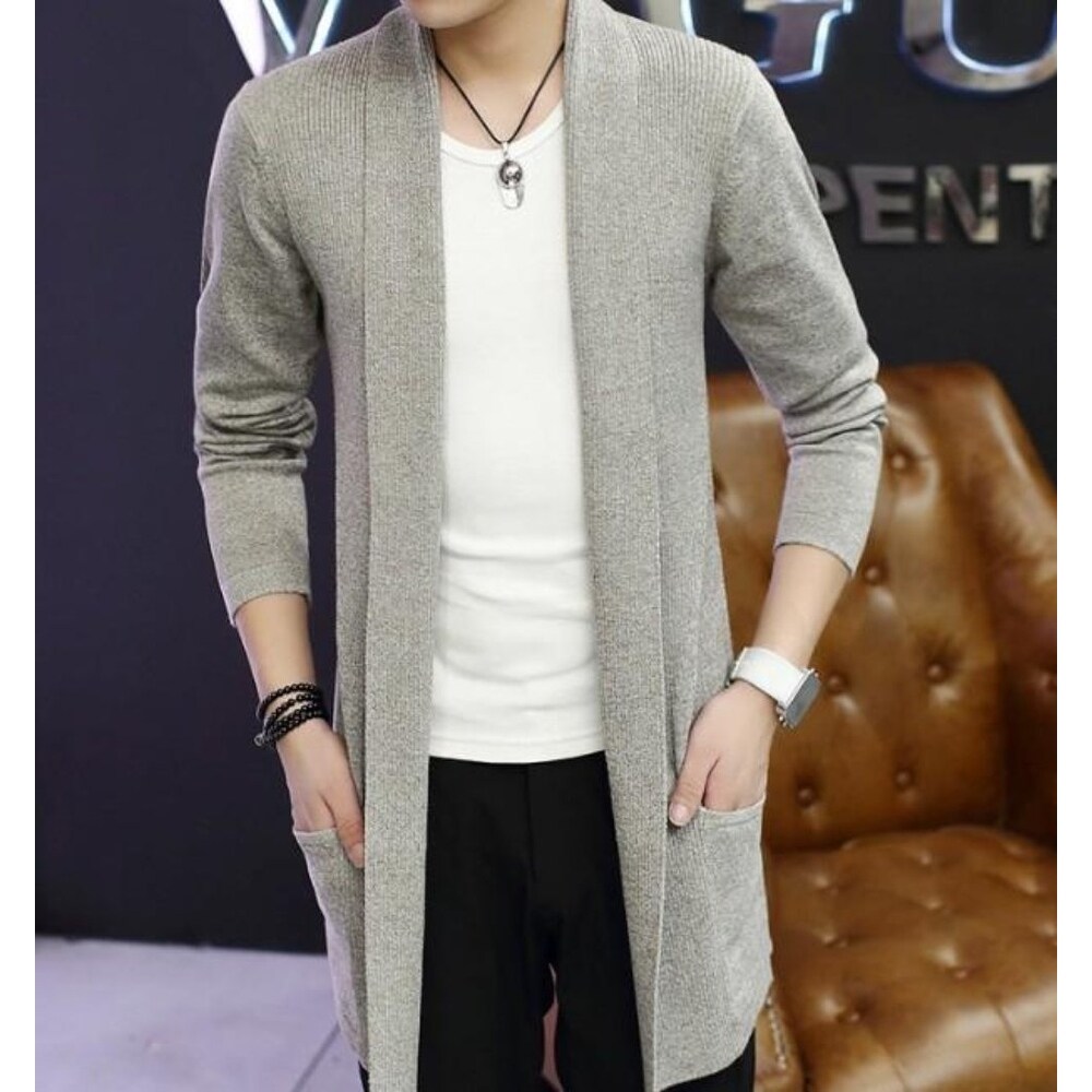khaki cardigan mens