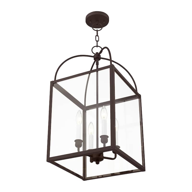 Livex Lighting 4 Light 240 Watt 12.75" Wide Pendant with Clear Glass