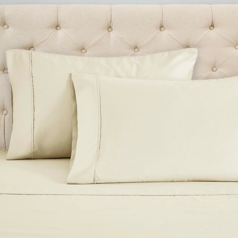 Superior Cotton Blend Solid Deep Pocket Bed Sheet Set