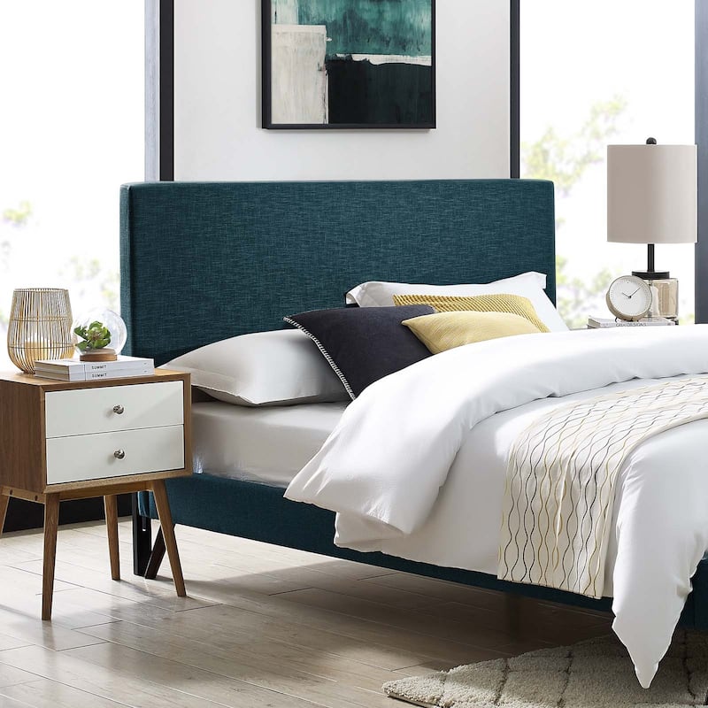 Carson Carrington Stryn Upholstered Linen Fabric Headboard