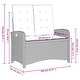 preview thumbnail 71 of 75, vidaXL Patio Dining Set with Cushions Outdoor Seating Gray Poly Rattan