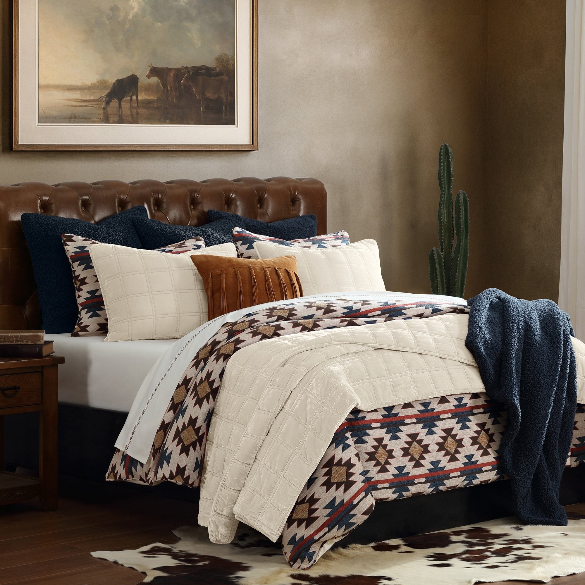 Tasha Polizzi for Paseo Road Mariella Western Aztec Chenille 3 Piece Duvet Cover Set