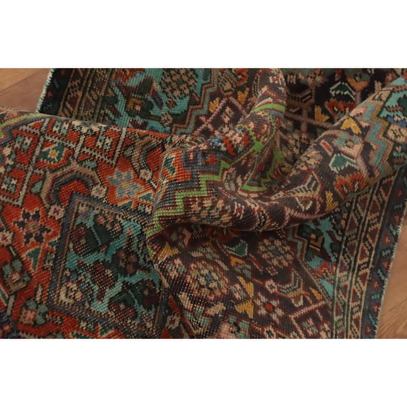 Hand Knotted Oriental 100% Wool Carpet Traditional Medallion Greys & Charcoal Tabriz Area Rug - 6' 3'' X 3' 2''